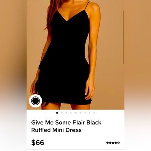 Lulus black dress with tags. Size small. Never worn.